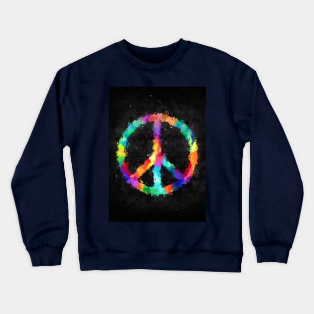 Peace mark Crewneck Sweatshirt by circlestances